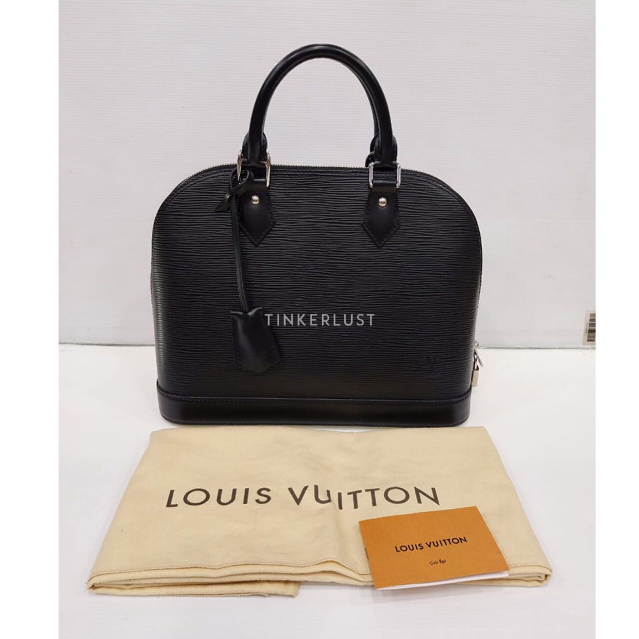tas handbag Louis Vuitton Alma PM Black Epi Leather 2018 Handbag Tinkerlust